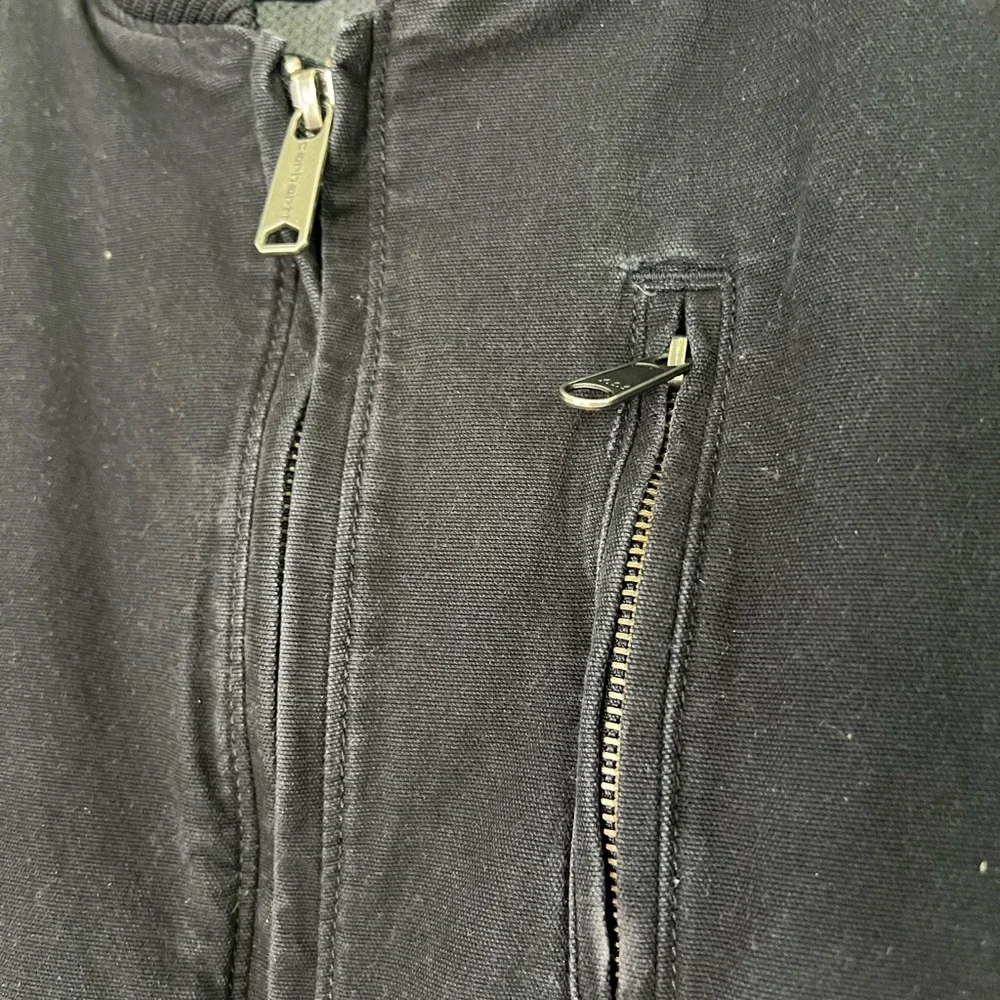 Carhartt Black Bomber Varsity Work Jacket - Picture 3 of 6